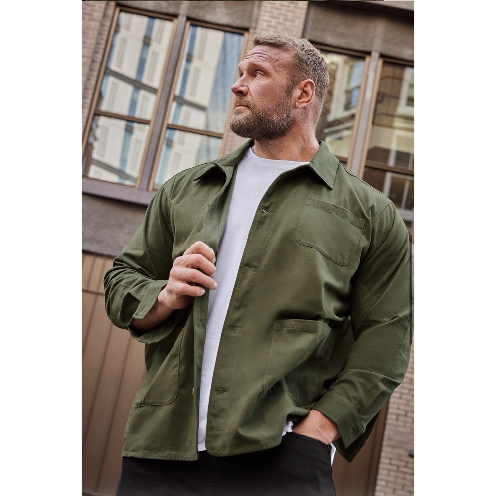 Bad Rhino Work Jacket Shirt Button Down 4XL Olive Versatile Outerwear Military